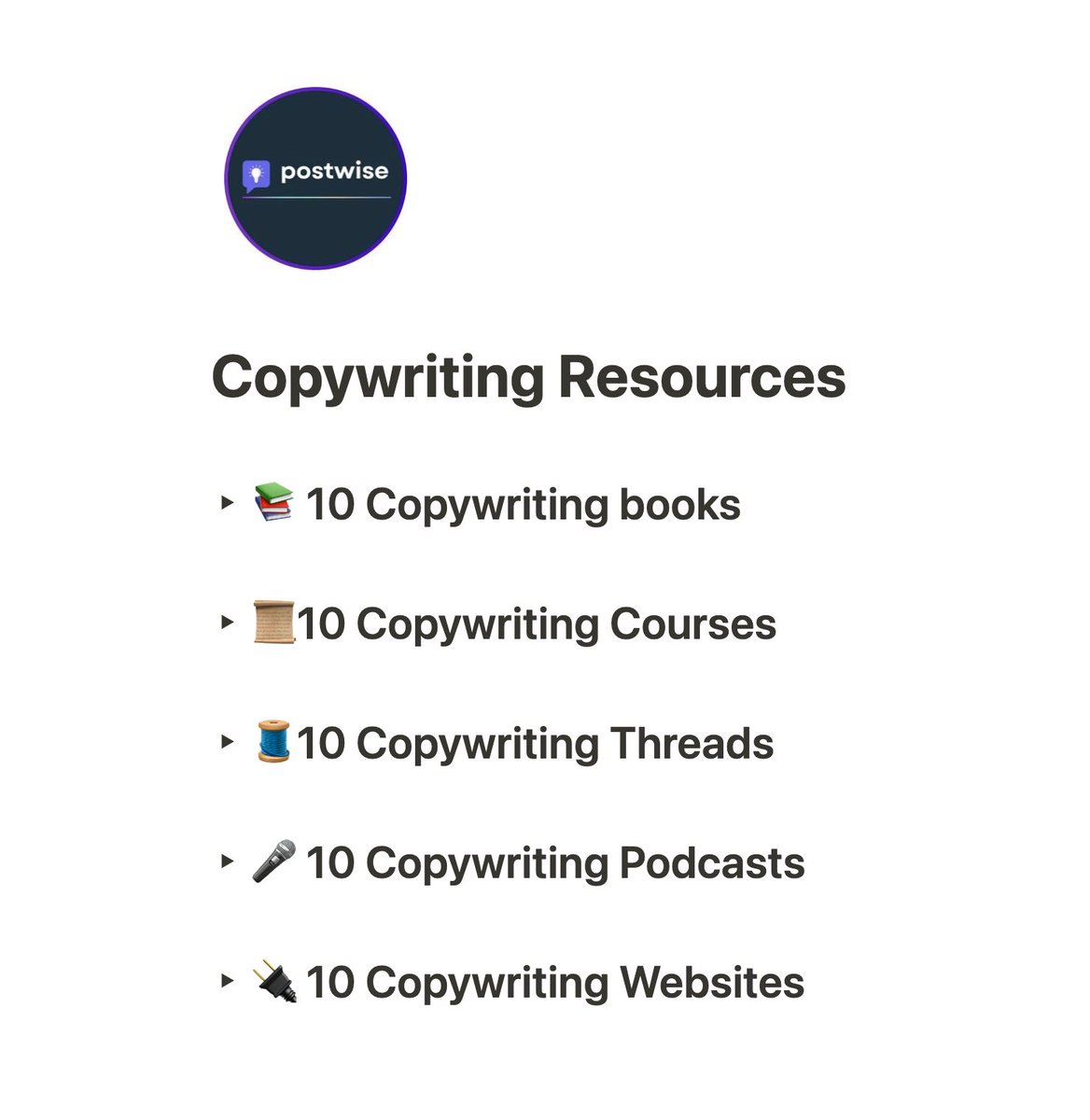 Postwise AI (@trypostwise) on Twitter photo Copywriting is difficult to learn, but not Anymore!
We're giving the "Copywriting Resources"
You will get :
• 10 Hours of free coaching
• Roadmap to becoming a 6- figure Copywriter
Like, Retweet, and Comment :
" Send "
( Must follow to get a DM ) Copywriting is difficult to learn, but not Anymore!
We're giving the "Copywriting Resources"
You will get :
• 10 Hours of free coaching
• Roadmap to becoming a 6- figure Copywriter
Like, Retweet, and Comment :
" Send "
( Must follow to get a DM )