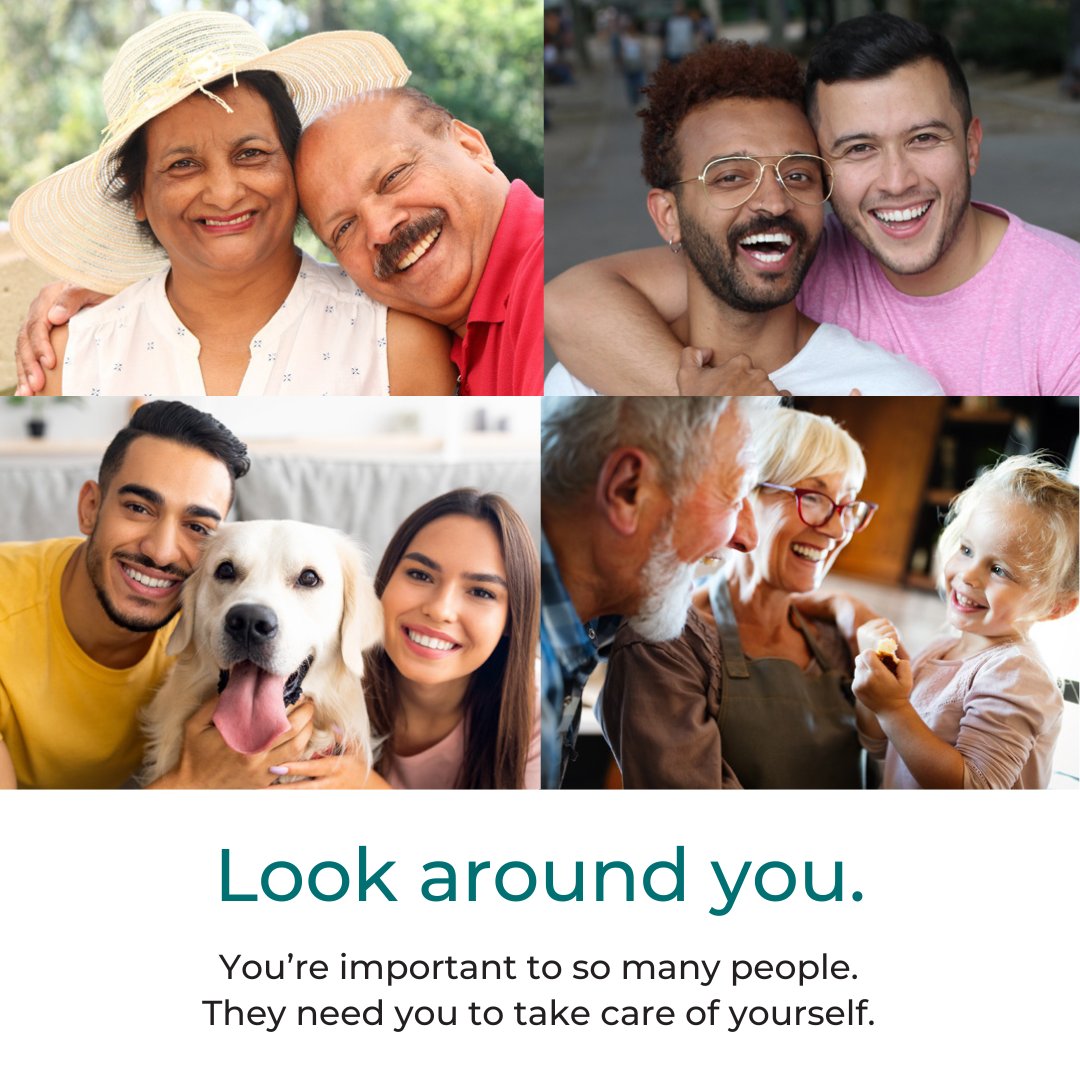 Look around you. You’re important to so many people.

They need you to take care of yourself, and that includes getting screened for cancer.

Don’t wait another second. Learn where to get screened: hillsofheadwaterscollaborative.ca/preventive-can… 

#OHT #CancerScreening #Self-Care #DufferinCaledon