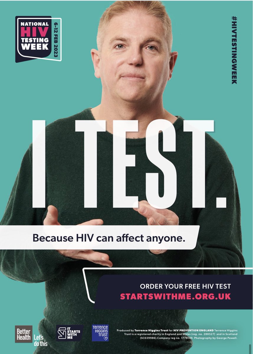 Supporting THT #HIVTestingWeek included British Sign Language in this poster too (signing “finger prick test”) Access to health services for Deaf people is a personal passion of mine. freetesting.hiv  #challengestigma #gettested . If u see poster in UK, let me know!