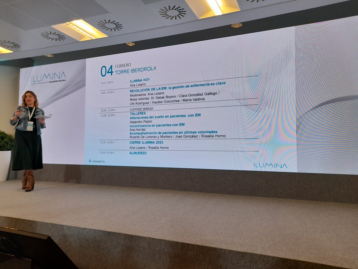 AnaDuroam's tweet photo. Arrancamos la mañana #Ilumina23 con un programa interesantes y grandes ponentes #EnfermeraEM @Novartis @sedenered https://t.co/9GvJRWwOED