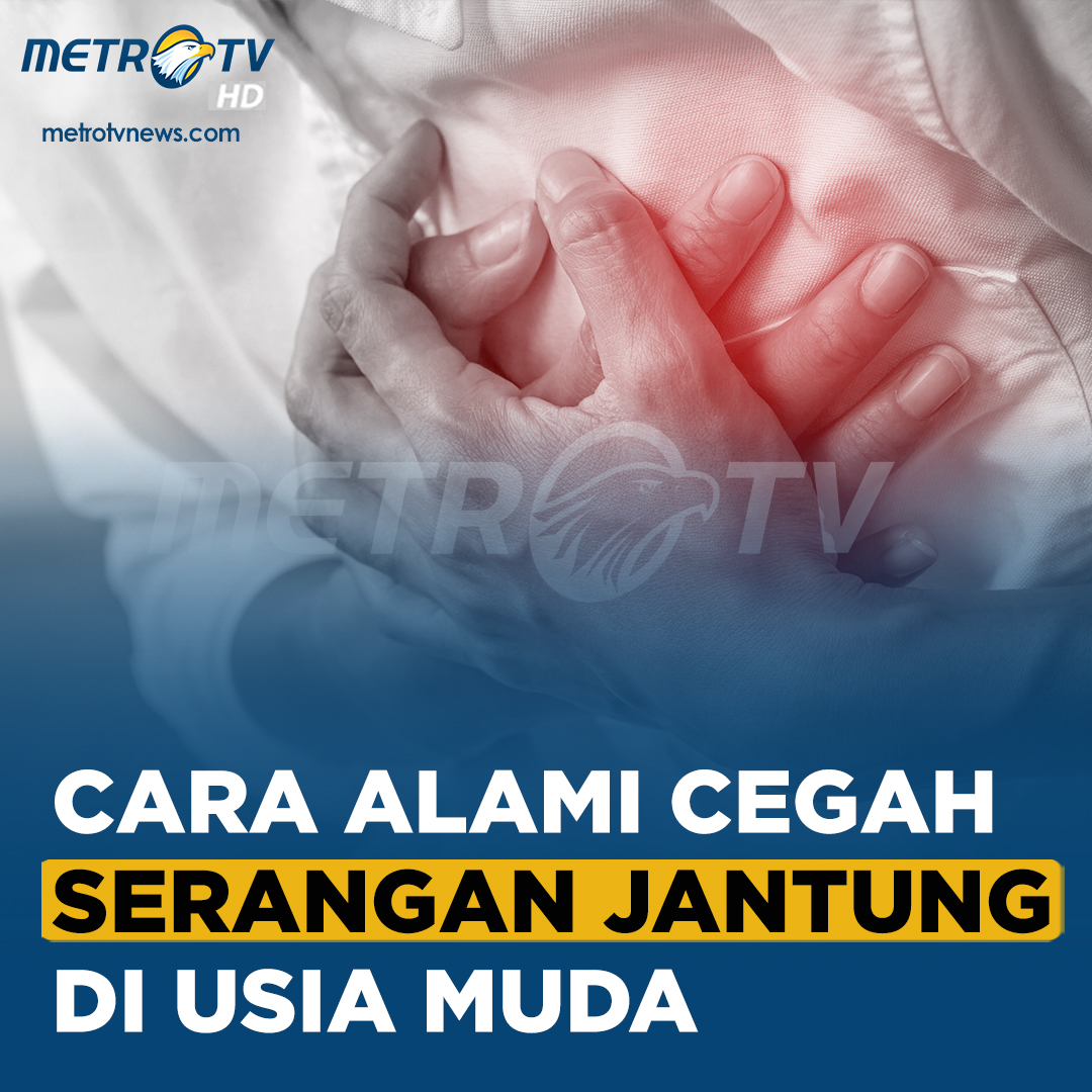 Metro_TV's tweet photo. Penyakit jantung masih menduduki nomor satu untuk penyebab kematian di Indonesia. Menurut data, ada sekitar 20% orang yang mengalami serangan jantung di usia kurang dari 40 tahun. Nggak mau kan jadi salah satunya?

#MetroTVThread https://t.co/1L6klNvRn1