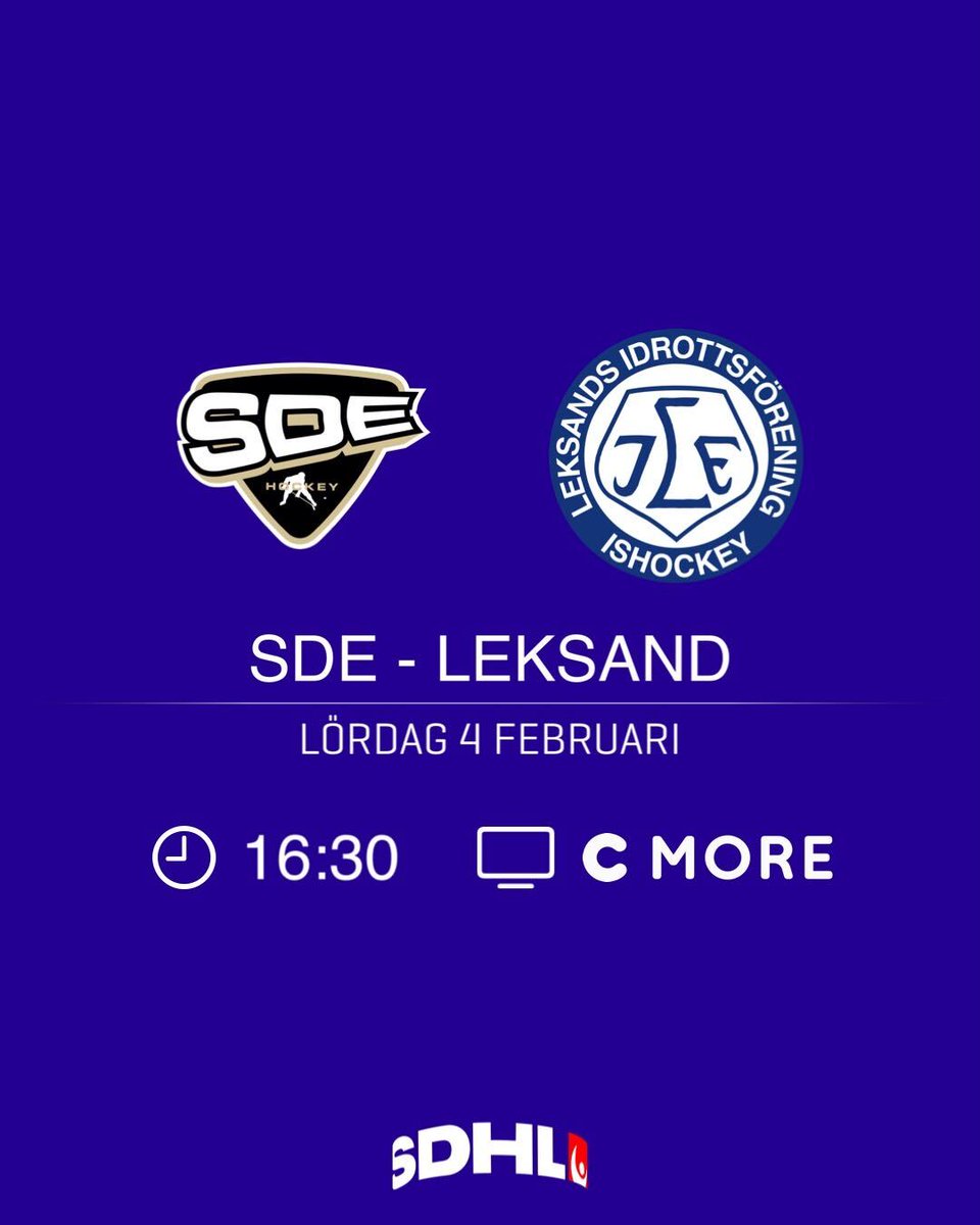 SDHLse's tweet photo. Tre matcher på schemat i dag💥 Vilken ser du mest framemot?👇
#SDHL #svssdhl #ishockey #twittpuck #AIKBIF #LHCHV71 #SDELIF https://t.co/FlspjO7wAA