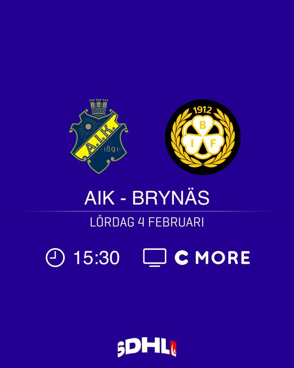 SDHLse's tweet photo. Tre matcher på schemat i dag💥 Vilken ser du mest framemot?👇
#SDHL #svssdhl #ishockey #twittpuck #AIKBIF #LHCHV71 #SDELIF https://t.co/FlspjO7wAA