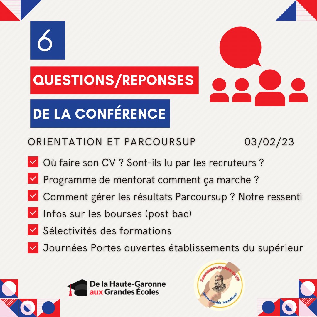 AEVH12's tweet photo. On vous récapitule les sujets abordés lors de la conférence sur le thème : Orientation post bac et Parcoursup de ce vendredi 03 Février @HugoLycee ! N’hésitez pas à poser vos questions en commentaires ! 
À très vite pour de nouvelles rencontres ! #parcoursup #orientation 1/2 ⬇️ https://t.co/ECY68kql9p