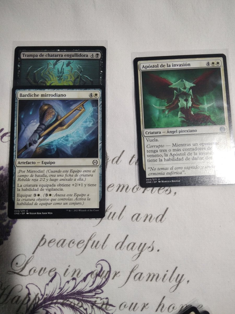 avilabook_'s tweet photo. Mi primer mazo de presentación.
No sé si está bien, pero he querido llenarlo de tóxico y proliferar. 🦠💀
#MagicTheGathering #cartasmagic #MTGPhyrexia #MTG #MTGArena https://t.co/VGkeH5Oo27