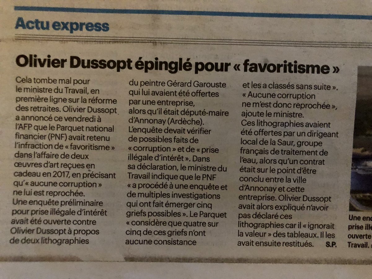 A quoi ça rime?! D’après la galerie de Garouste:500 euros environ une lithographie ! On épie la moindre occasion de flinguer la classe pol . « Épinglé ..» discrédit jeté ,c’est fait !pour rien sur <a href="/olivierdussopt/">Olivier Dussopt</a> <a href="/MouvETHIC/">ETHIC</a> on a autrechose a faire !!