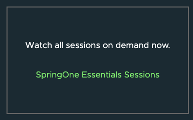 yanashin18618's tweet image. You can watch all #SpringOne Essentials Sessions on demand now.

springone.io