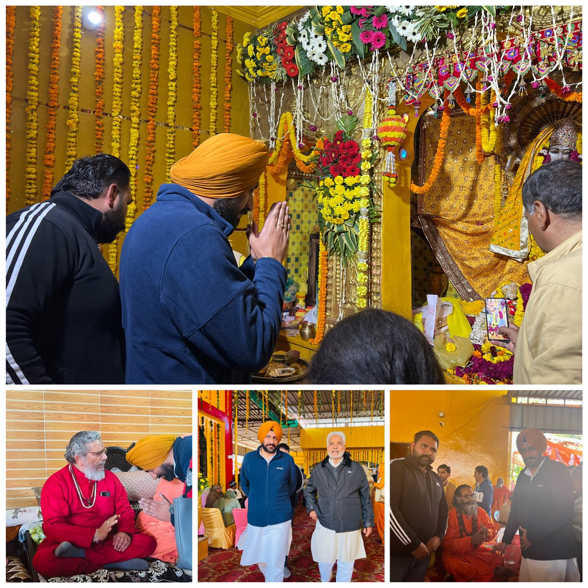 HarmandeepsVirk's tweet photo. आज पिहोवा के धनीरामपुरा गाँव में माँ बग़लामुखी प्रकटोत्सव कार्यक्रम में माथा टेका। https://t.co/uLPcavxUKd
