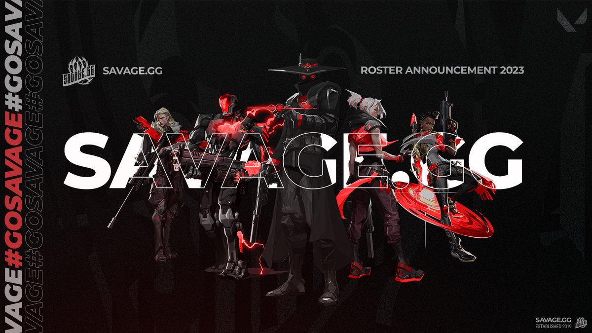 savage.gg on Twitter "Introducing — VALORANT 2023 Roster Competing in