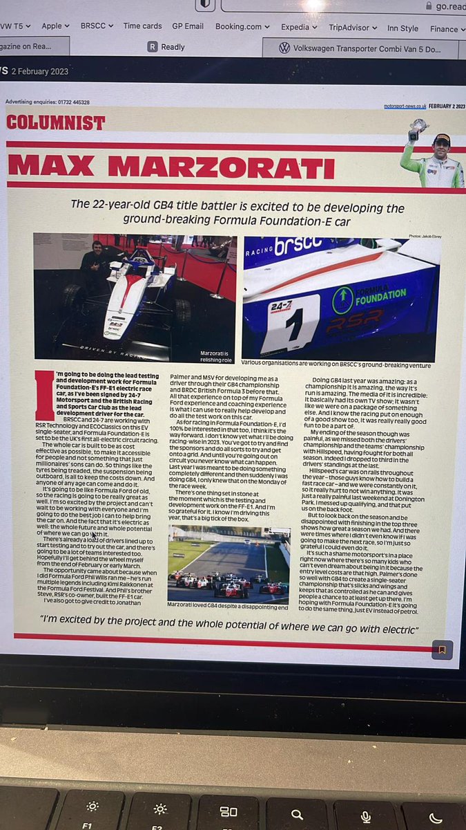 MaxMarzorati's tweet photo. A nice little article @MNmotorsport will always be grateful to @GB4Championship @hillspeedracing @MSVRacing @Palmer_Sport @adrianflux @BlackPhoenixApp  and so looking forward to shaping the future with Formula Foundation.
#MAX81 #RiseAbove https://t.co/Tz6vVdQQBc