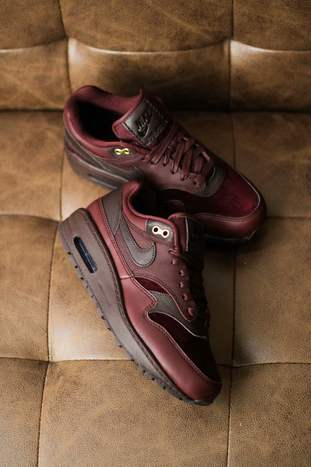 Nike air max 1 shop premium burgundy