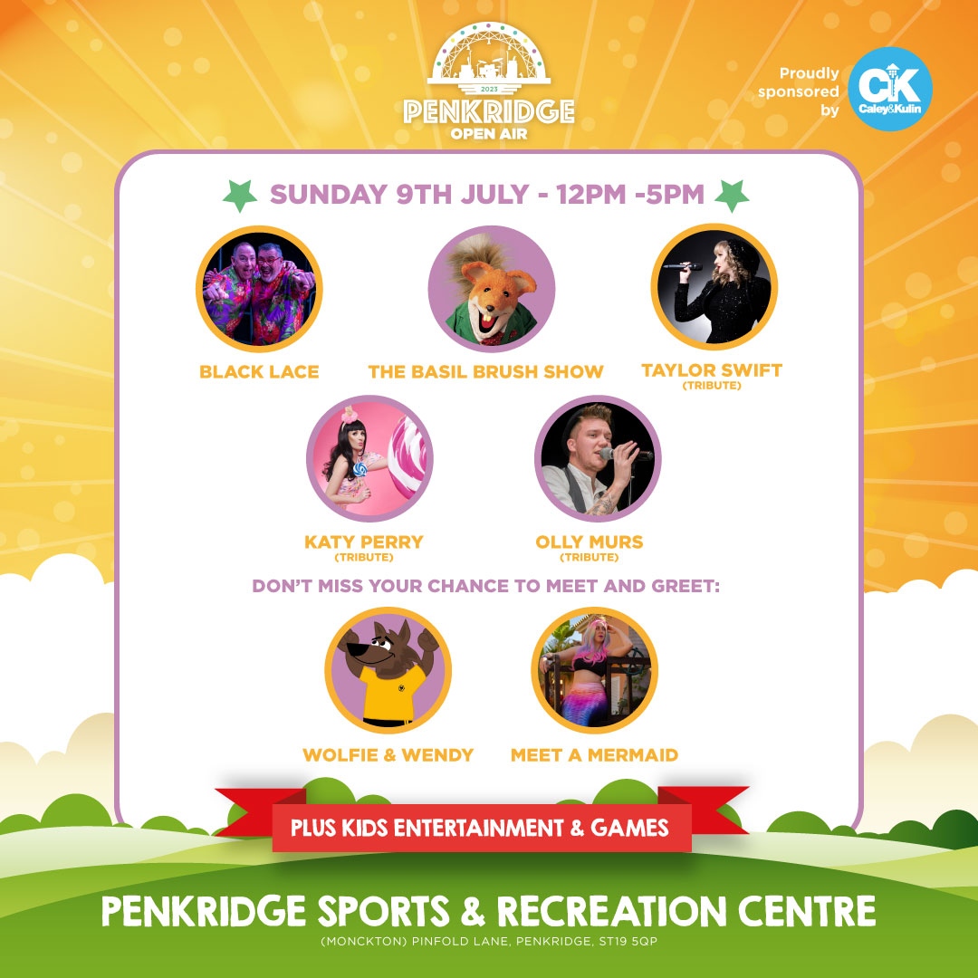 ‼️ HERE THEY ARE ‼️

The first names for #penkridgeopenair2023

Get your tickets here: l8r.it/0N0V

Sponsored by <a href="/caleyandk/">CaleyandKulin</a>

#musicfestival #staffordshire #whatsonstafford #whatsonwolves #livemusic #90s #00s #dancemusic #party #weekend #summervibes