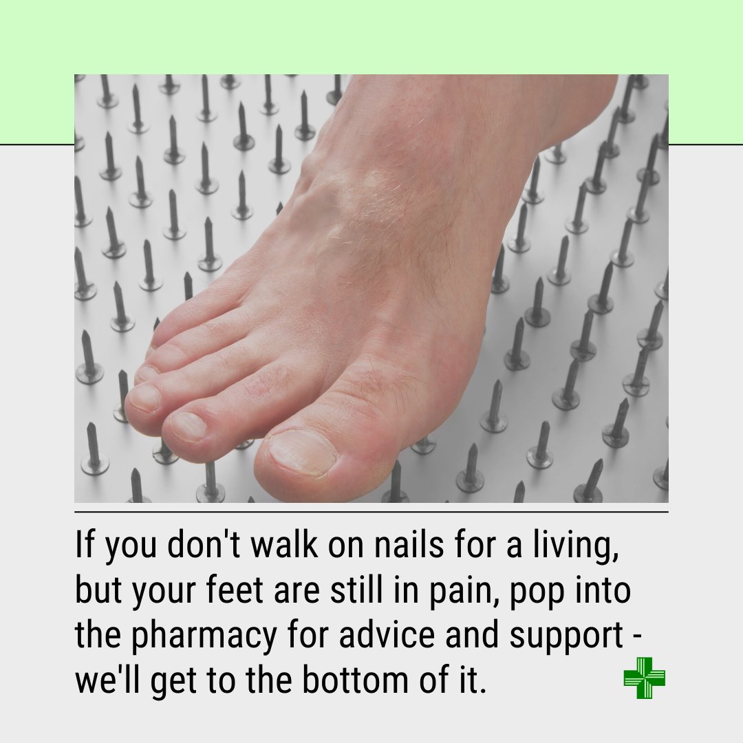 Foot pain is a common affliction as we age, but that doesn't mean you should suffer in silence! Come and speak to your local pharmacist to help you get back on your feet... pain-free!