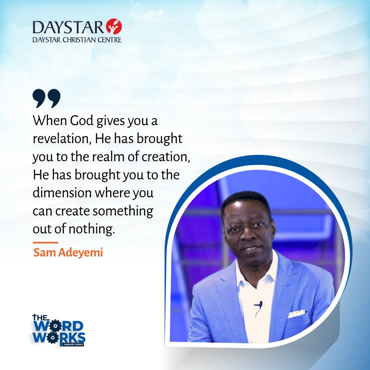 DaystarNG's tweet image. What are you making of your revelation?

God has brought us to the realm of creation and we must be ready to take the reins.

 Read more on our blog 
(Link in bio)
.
#TheWordWorks 
#DaystarNG 
#RaisingRolemodels