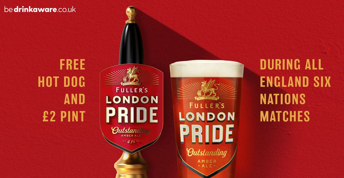 hunstonclub's tweet image. All the Six Nations action on our BIG SCREENS this weekend with Fullers London Pride @ £2 a pint + free half-time hotdogs for the England v Scotland match at 4.45PM #withpride