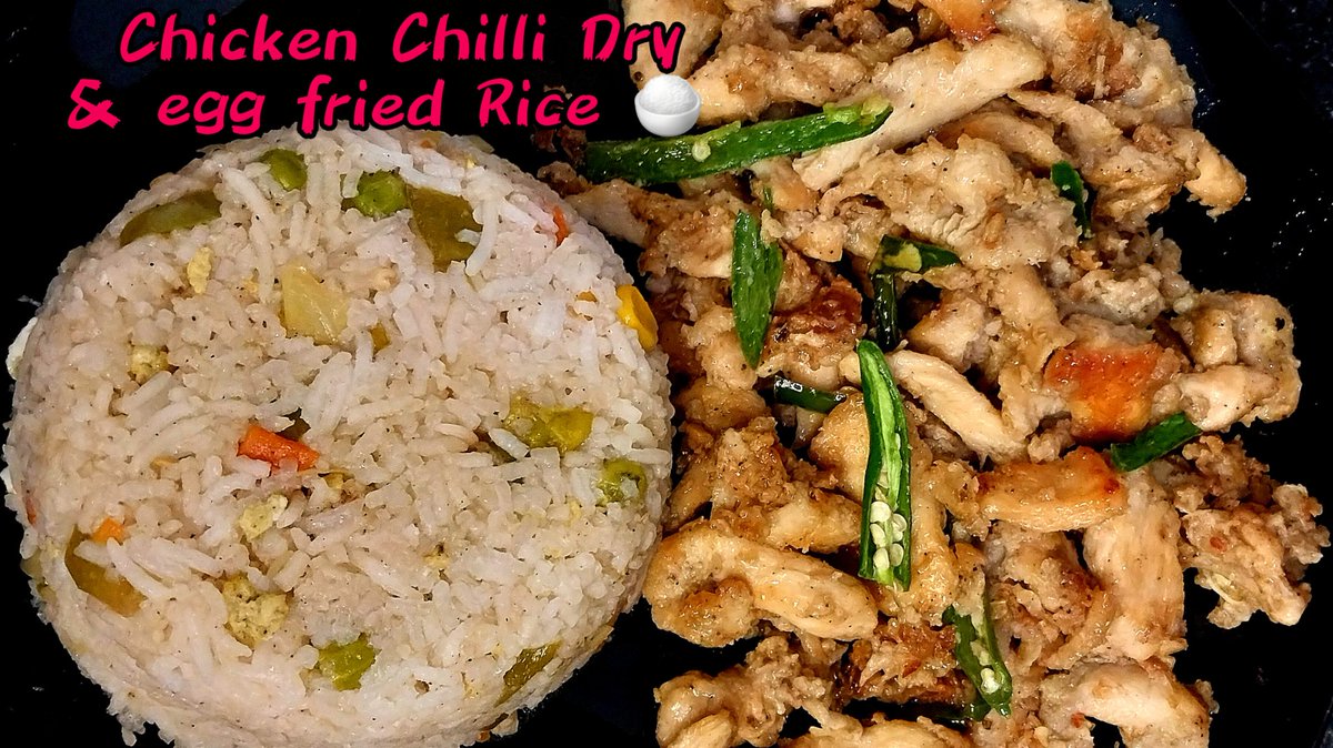 zahraqau's tweet photo. Recipe of Chicken Chilli Dry & egg fried Rice is up on my YouTube channel(Zahra Vlogs) Link is ππ½
https://t.co/smjFsUXSgf
Happy watching π«
#chickenchillidry
#eggfriedrice
#zahravlogs https://t.co/GEpXgkJnwo