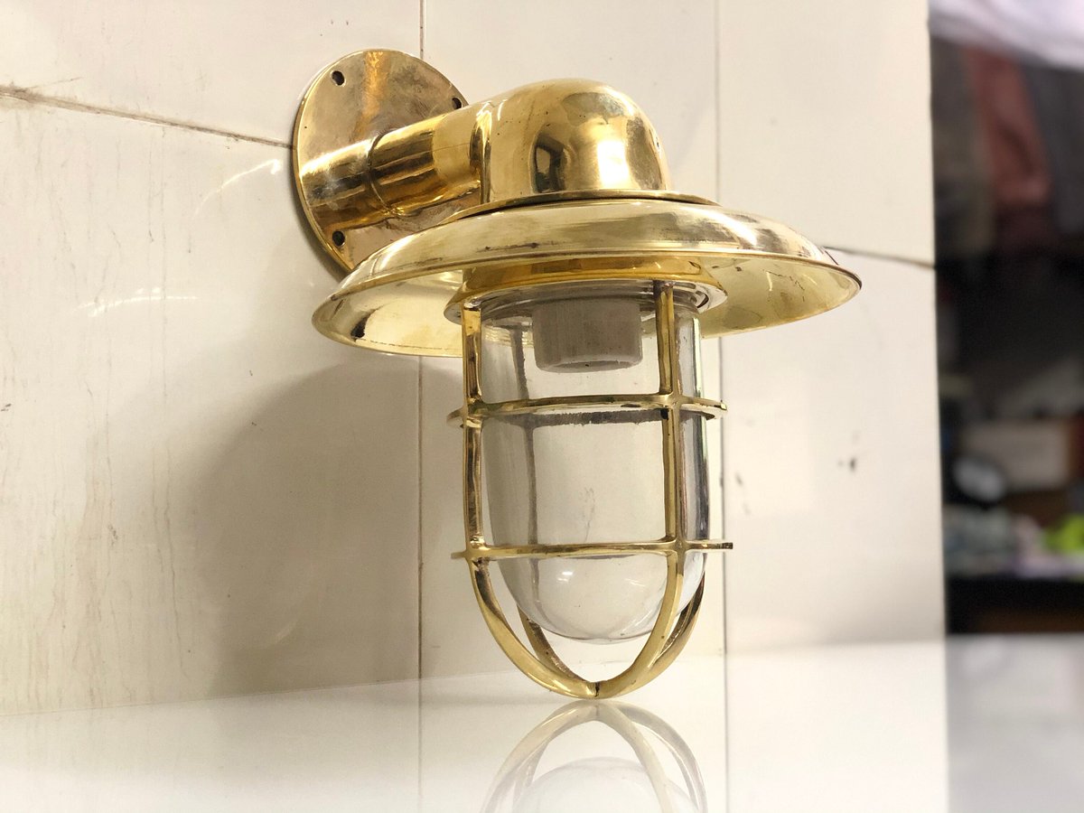 Excited to share the latest addition to my #etsy shop: Nautical Marine Brass Passageway Ship Bulkhead Sconce Light with Shade etsy.me/3laJjoY #wedding #stpatricksday #metalworking #bedroom #countryfarmhouse #nauticalshiplight #livingbedroom #antiquelighting #