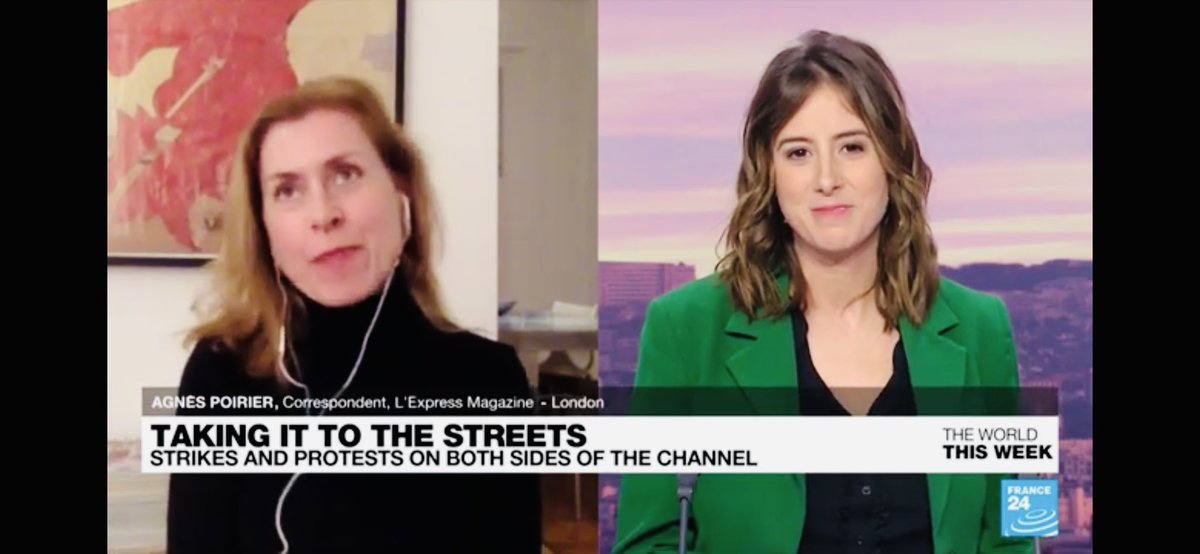 AgnesCPoirier's tweet photo. On #TheWorldThisWeek, we discussed Ukraine, Israel and the art of protest in France and Britain… with @abdelmassive @NicoHines @FabRousselot and @vivwalt Catch us up here: https://t.co/8nCIfsBWQn https://t.co/2ICa5T1PxR