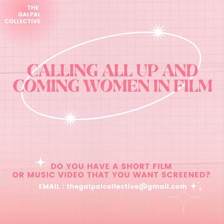 We are looking for short films, experimental, documentary, narrative and/or music videos directed by women for an upcoming GALPAL project
- email us for more details and to get involved and make sure to tag your filmmaker friends 💗⭐️