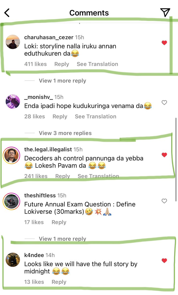aslinayasmin's tweet photo. Namma Tamil passanga are on a DIFFERENT LEAGUE! “Vere level” is not enough a expression for them anymore 😂😂 Check out the comments section 🤣🤣🤣 #Thalapathy67 #Thalapathy67Promo #leo @Dir_Lokesh https://t.co/EljYsM9kD9