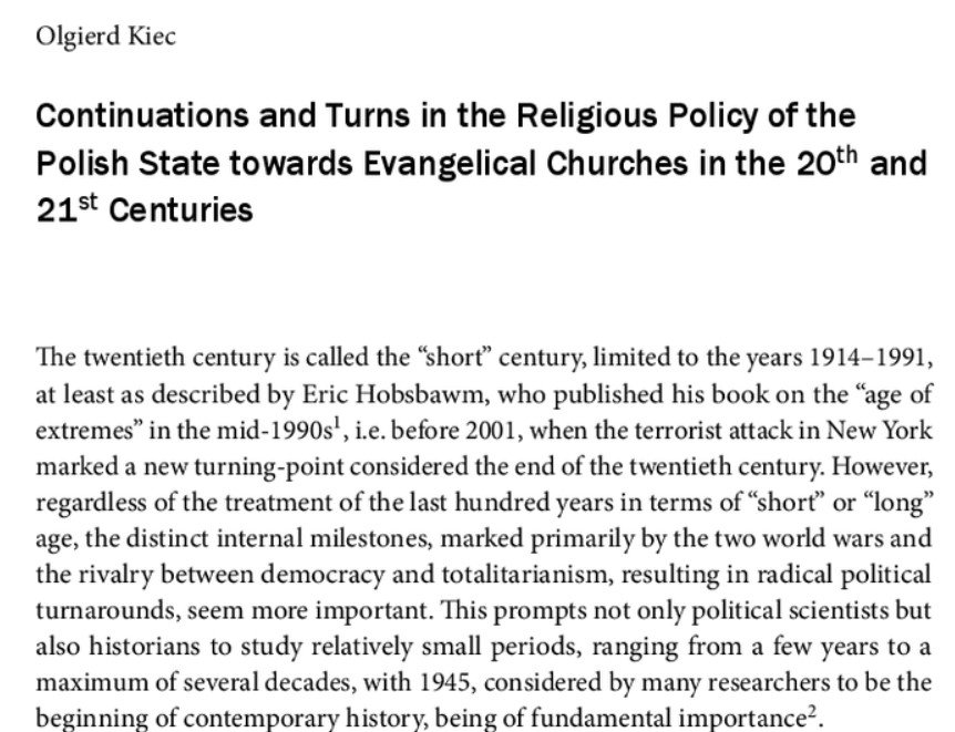 INPA_UZ's tweet image. Continuations and Turns in the Religious Policy of the Polish State towards Evangelical Churches in the 20th and 21st Centuries &amp;lt;- Fascinating analysis by Prof. @UZ_Zielonagora Olgierd Kiec in: Religious policy @V_R_Tweets 
doi.org/10.13109/97836…