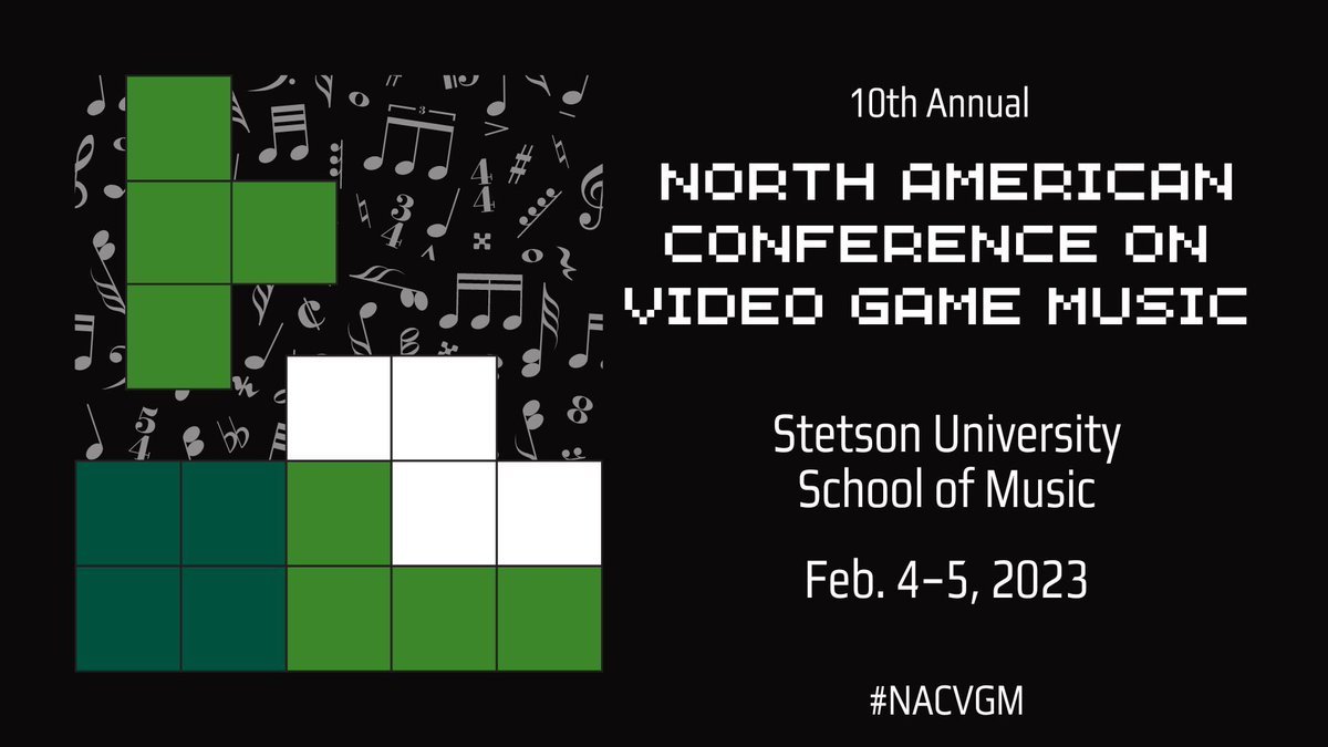 It is today!! NACVGM will take place this weekend at <a href="/StetsonU/">Stetson University</a>, and you can still register for in-person and virtual attendance!!
🎮🎵 
MORE INFO AND REGiSTRATION:
⬇️⬇️⬇️⬇️⬇️⬇️⬇️
vgmconference.weebly.com/attending-7357…
#NACVGM #ludomusicology #vgm #gamestudies #gamemusic