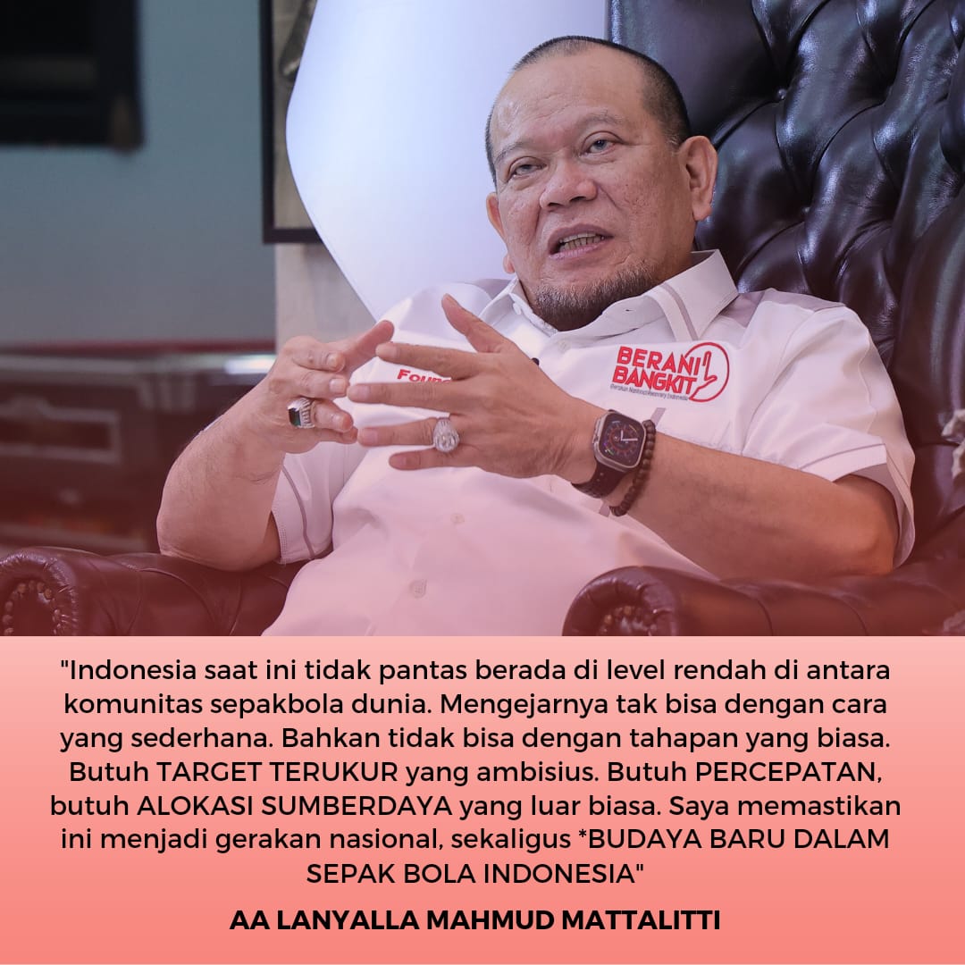 juvelinealdi's tweet image. Talenta pemain yang melimpah belum juga bisa membawa Tim Nasional kita berprestasi di level internasional bahkan regional. Padahal dengan tata kelola yang tepat, Indonesia harusnya berada di level tertinggi komunitas sepakbola dunia. 

#LaNyalla #PSSI