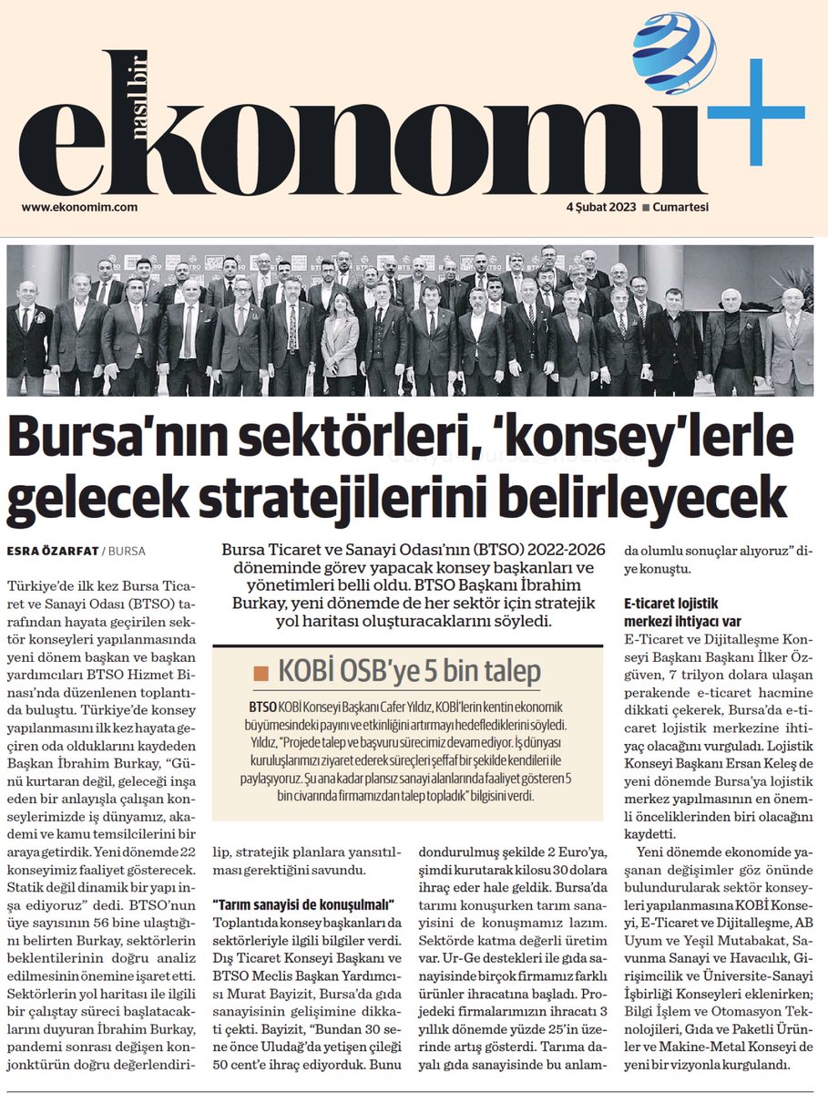 Bursa'nın sektörleri, 'konsey'lerle gelecek stratejilerini belirleyecek… <a href="/ibrahim_Burkay/">İbrahim Burkay</a> <a href="/BursaTSO/">BTSO</a> <a href="/Osmanakin16/">Osman Akın</a> <a href="/eroldaglioglu/">Erol DAGLIOGLU</a> <a href="/tugcu_alitugcu/">Ali tuğcu</a> <a href="/hasaneker/">Hasan Eker 🇹🇷</a> <a href="/ilkerduran16/">Dr. İlker Duran</a> <a href="/BurhanSaylgan1/">Burhan Sayılgan</a> <a href="/baskan1625/">serdarburulday</a> <a href="/IlkerOzguven/">İlker Özgüven</a> <a href="/RENGINERENN/">RENGİN EREN</a> <a href="/muratbayizit/">Dr.Murat BAYIZIT</a> <a href="/HakanHACIZADE/">Hakan HACIZADE</a> <a href="/GiyasetinBingol/">Gıyasettin Bingöl</a>
