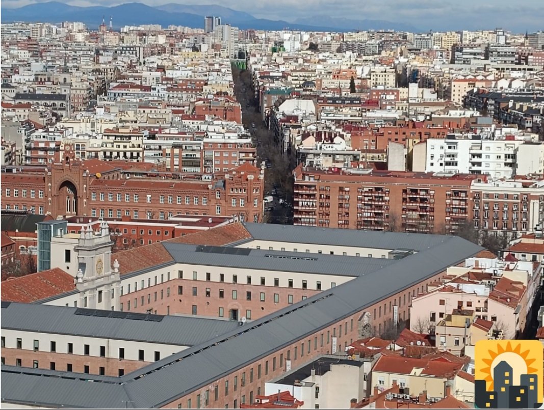 almateos1's tweet photo. Madrid mucho Madrid 😉 Vista panorámica desde las torres del nuevo Edificio España en Plaza de España, plantas 26 y 27 
@Madrid
@TurismoMadrid https://t.co/o9CriLvu2V