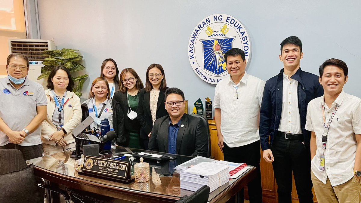 DexGalban's tweet photo. Whirlwind Friday recap! Thank you for the exploratory meetings for our learners! π΅π
β¨ Cong. Dayanghirangβs team for SBFP
β¨ Good Neighbors for adolescent well-being
β¨ ETR Films for a film about a hero scout
β¨ PCI Tech Center for learning solutions
#DepEd #OASOPS #BLSSed https://t.co/xpjYUwOnUa