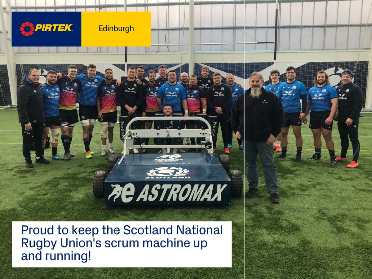 PirtekUKIreland's tweet photo. The preparation ends and the battle begins today, as the Six Nations commences. Our Pirtek Edinburgh Service Centre has been proud to keep the Scotland National Rugby Union teams scrum machine up and running ahead of today's clash with England. https://t.co/lTG21IEZoY