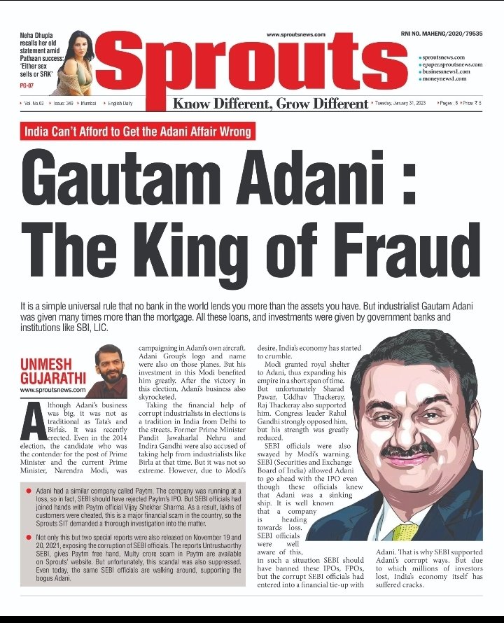 MohdWaseemINC's tweet photo. Gautam Adani:
The King of Fraud ?
#AdaniEnterprises 

https://t.co/yF6qVIZsFb https://t.co/veWUpl18jV