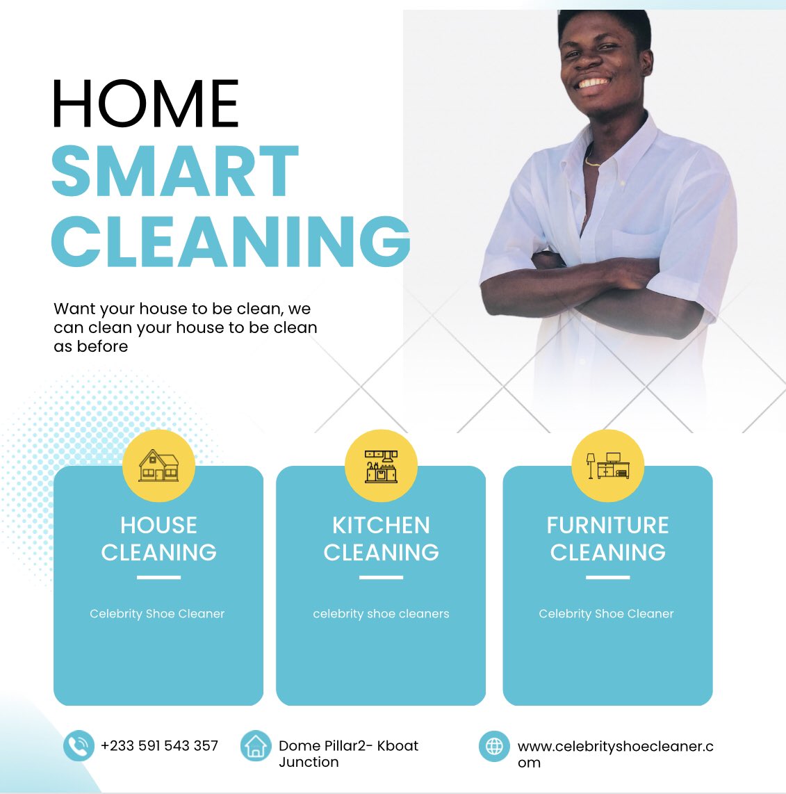 CleanerGh's tweet image. Good Morning Guys, Hope You All Are Fit As A Fiddle, Just A Quick Notice Member Of Celebrity Shoe Cleaner Are Now Into Home Cleaning Service, whereby We Clean The living Home, Bed Room, Kitchen etc and more.. For Any Services To Be Done Asap. Just Dm Or Call Us On 0591543357