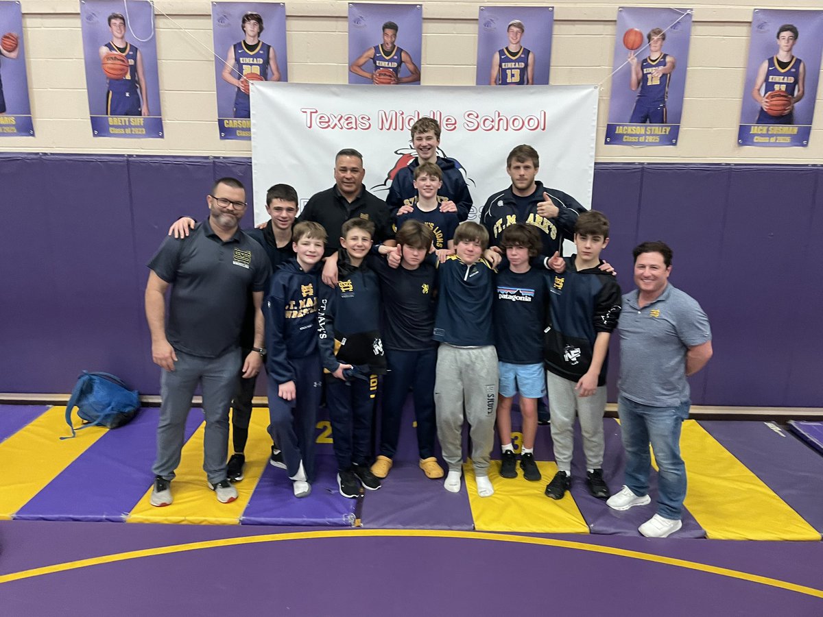<a href="/SMTXwrestling/">St. Mark's Wrestling</a> heading into the Prep State Tourney at McKinney Christian Academy need to congratulate two of our Middle School State finalists from last weekend. O. Loehr earned a state title with a pin in the finals and F. Gottlich won the silver medal in an OT battle. Go Lions!