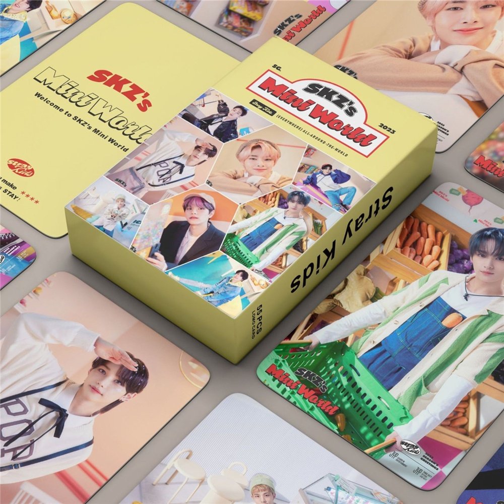 STRAY KIDS - Mini World [Lomo Cards]
₱89 per set + SF

✅ Fanmade and unofficial
✅ Pre-order
✅ 54 pcs. per box 
✅ With backprint

DM to order 💌