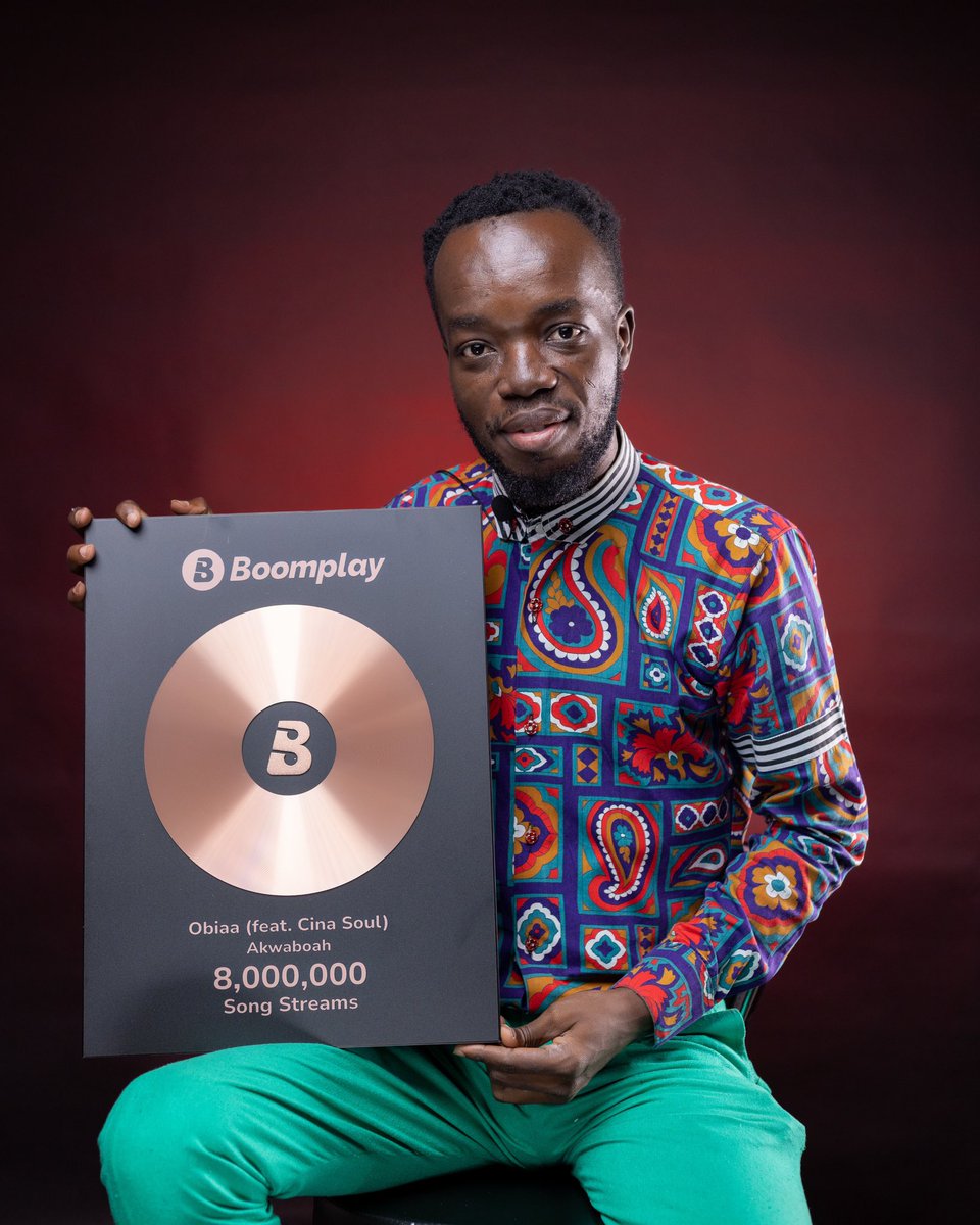 BoomplayGhana's tweet photo. Congratulations to @AkwaboahMusic on this huge win🥳!!! He has amassed over 8M streams on #Obiaa, 10M+ streams on his #LighthouseEP and over 30M total streams on #Boomplay is worth celebrating! Keep winning 🥂.
#BoomplayAwards2023 #HomeOfMusic #MusicForYou https://t.co/q7mnjludzF