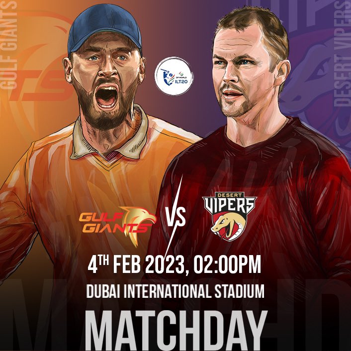 Dubai International Stadium (@dubaistadium) on Twitter photo MATCHDAY๐
The table toppers <a href="/GulfGiants/">Gulf Giants ๐ฆ
</a> and <a href="/TheDesertVipers/">Desert Vipers</a> go head to head in a high-octane clash!
Whoโs winning? ๐๐ผ
Get your tickets NOW at tickets.ilt20.ae ๐๏ธ
#DPWorldILT20 #RingOfFire #InternationalLeague #DubaiInternationalStadium MATCHDAY๐
The table toppers <a href="/GulfGiants/">Gulf Giants ๐ฆ
</a> and <a href="/TheDesertVipers/">Desert Vipers</a> go head to head in a high-octane clash!
Whoโs winning? ๐๐ผ
Get your tickets NOW at tickets.ilt20.ae ๐๏ธ
#DPWorldILT20 #RingOfFire #InternationalLeague #DubaiInternationalStadium