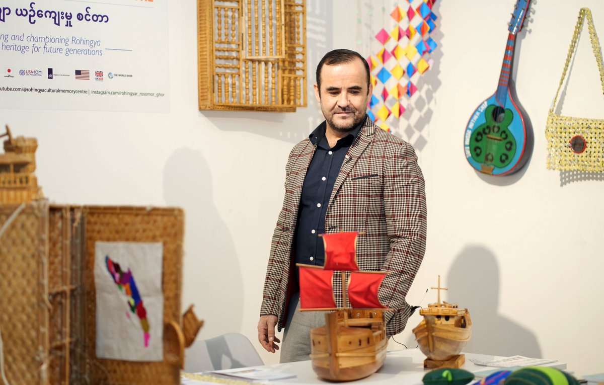 AbdusattorEsoev's tweet photo. Showcasing the Rohingya Cultural Memory Centre (RCMC), @IOMBangladesh is participating in the #DhakaArtSummit 2023.

#RCMC is a unique community-based initiative of IOM in Cox's Bazar, preserving Rohingya cultural heritage.
 
It was a great experience visiting the Summit today. https://t.co/3W28mf6L7k