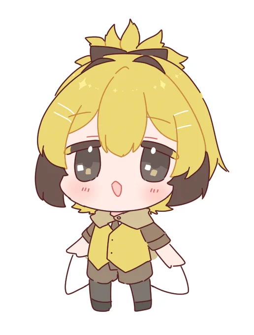 SD練習にうちの子描いたけどこれぐらいちまっこくまるっこくが理想だな～と思った 