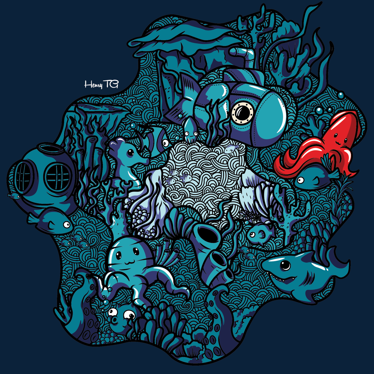 Who's ready for Deep Water by <a href="/HenryTG6/">HenryTG</a> in five colourways to be dropped on <a href="/auction_house_/">Auction House</a>? Only use the link we share to avoid fakes. #ergo