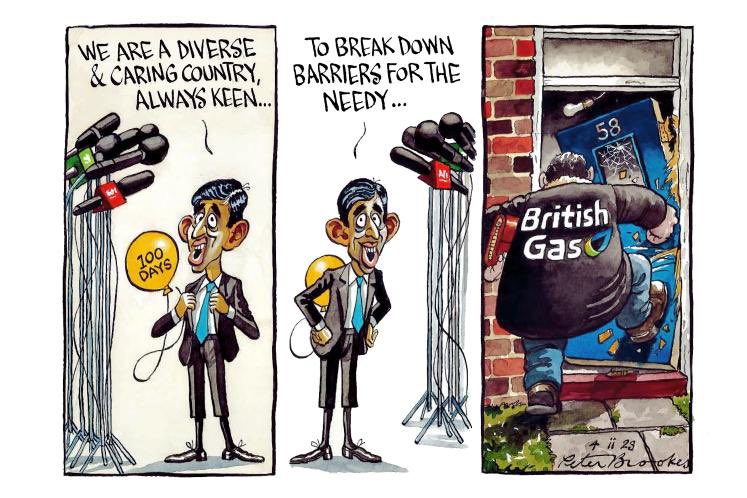 BrookesTimes's tweet image. My cartoon Saturday @TheTimes. Inexcusably disgusting behaviour by #BritishGas and others. #prepaymentmeters