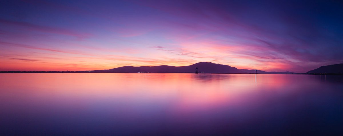 A gorgeous panoramic shot of Carlingford Lough looking towards Warrenpoint Co. Down.
Click to see the full pic. Worth it! 
#beautifulireland
#ireland
#sunet
#Panorama