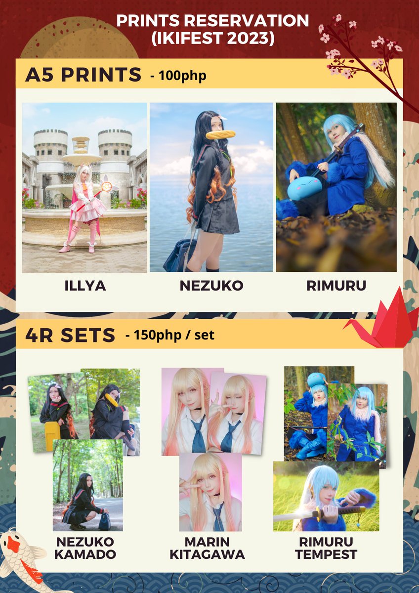 renkacos_'s tweet photo. ‼️PRINTS RESERVATION FOR IKIFEST 2023 NOW OPEN‼️
Kindly go to this link: 
👉 https://t.co/3sXstVyg9e
👉 https://t.co/3sXstVyg9e

I've set up a google form to those interested in buying my remaining 1st gen prints for IkiFest 2023 ! More details on the link! https://t.co/TQR0xoTdZL
