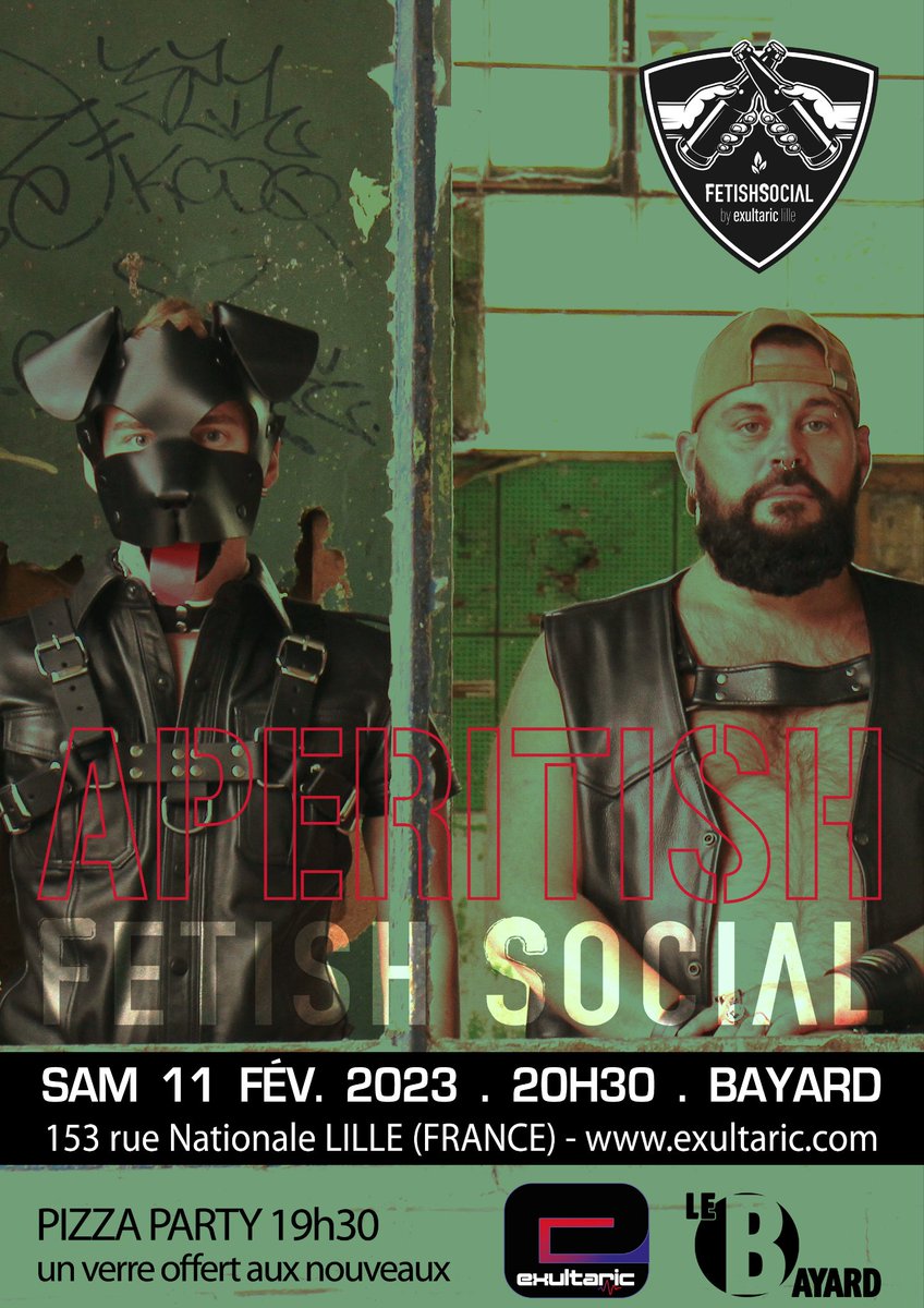 exultaric's tweet photo. NEXT APERITISH - 11 FÉV 2023 | #Aperitish | #JpeuxpasjaiAperitish | #FetishSocial | #myfetishheartbeat | #onkiffelefétiche | #gear365 | #strongertogether | #secondskin | #fetish | #lgbtq | #leathercommunity | #meninleather | #gayleather | #rubberskin | #leathermen |💙🖤💙🖤❤️ https://t.co/kwWo97qCLK