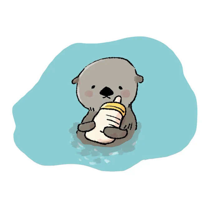 #動物イラスト #イラスト #ラッコ 