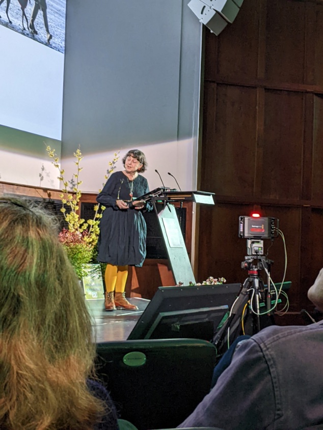 The_SGLD's tweet photo. Chairing the #SGDConference today, garden designer, lecturer, and writer @GuilfoyleAnnie who takes to the stage to get proceedings underway. Annie will be guiding speakers and delegates through a packed agenda. https://t.co/6VsZx5trSR