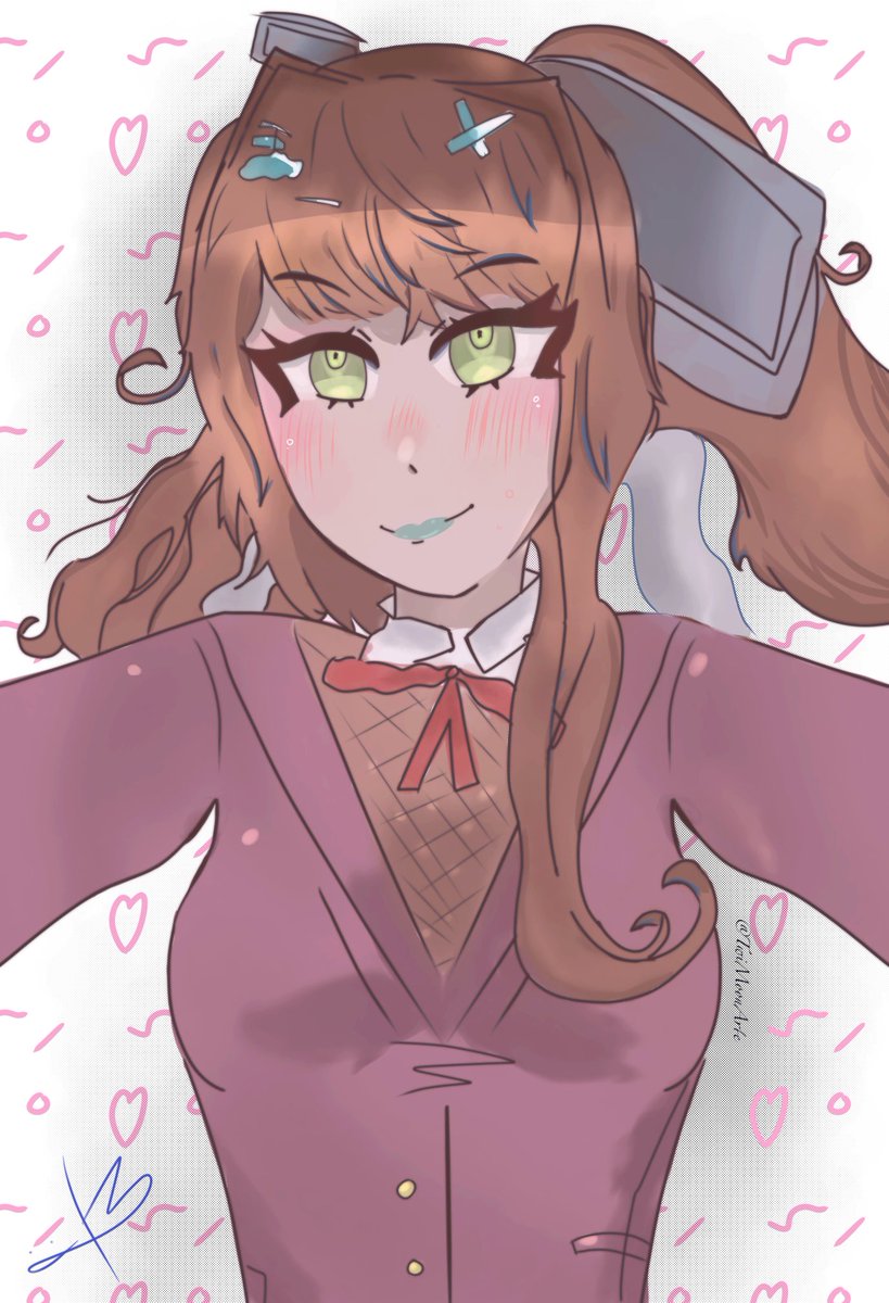 JUST MONIKA JUST MONIKA #aesthetic #cool #aestheticart #aesthetically #aethetic #ａｅｓｔｈｅｔｉｃ #ibispaintx #ibispaint #digitalart #monika #monikaddlc #ddlc #ddlcmonika #ddlcart #hairart