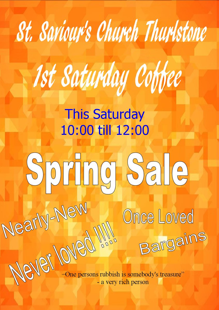 Come for a coffee and grab a bargain 😊