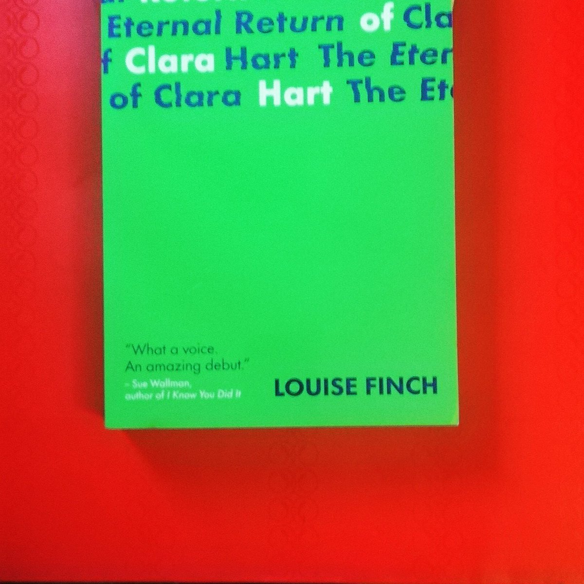 #theeternalreturnofclarahart #louisefinch @LittleIslandBks #review Spence keeps reliving the day Clara died. Can he avert tragedy caused by toxic masculinity+ gendered violence? Emotive, Powerful+gripping I couldn't put it down. Perfect also for #bookgroups