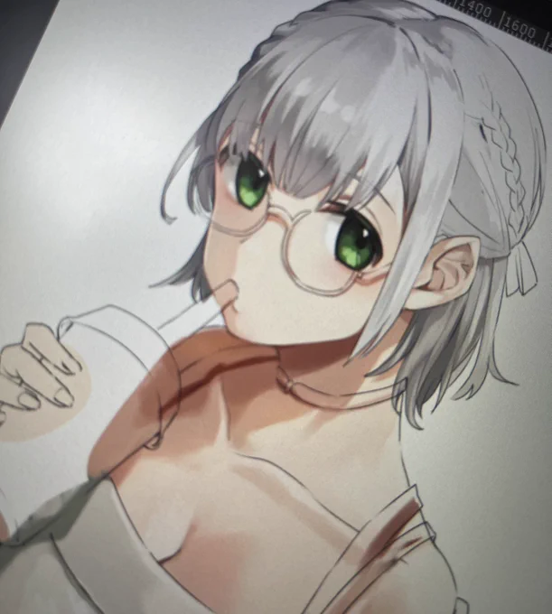 配信で2時間くらいお絵描きしてここまで終わった 